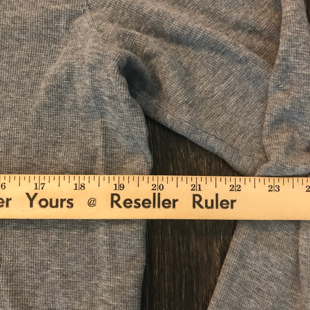 Criquet Shirt Mens Medium Grey Thermal Henley Long Sleeve Knit Dexter Morgan - Picture 6 of 9